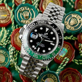 Rolex GMT Master II Men’s Watch – Black & Green Ceramic Bezel, 2024 Jubilee Bracelet, 43mm, Automatic